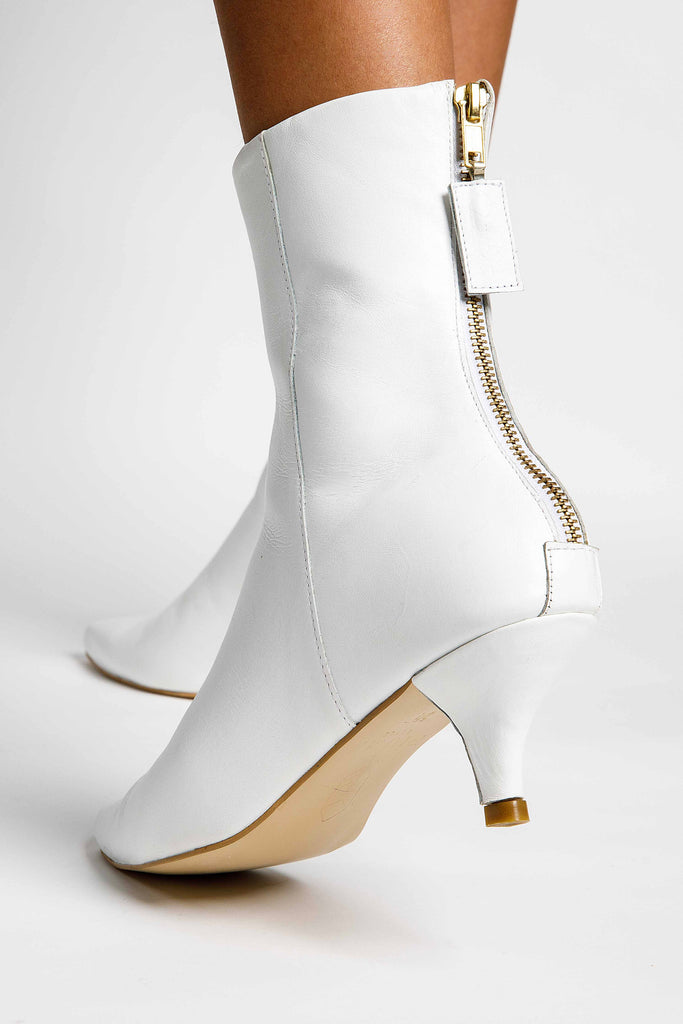 Bootie White Slim